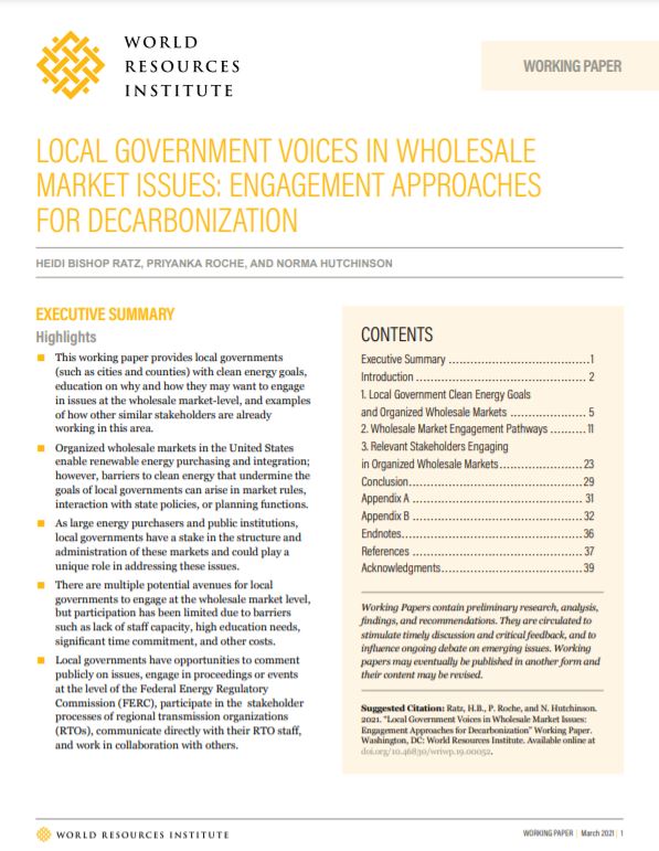 Local Government Voices in Wholesale Market Issues Engagement Approaches for Decarbonization_WRI.JPG