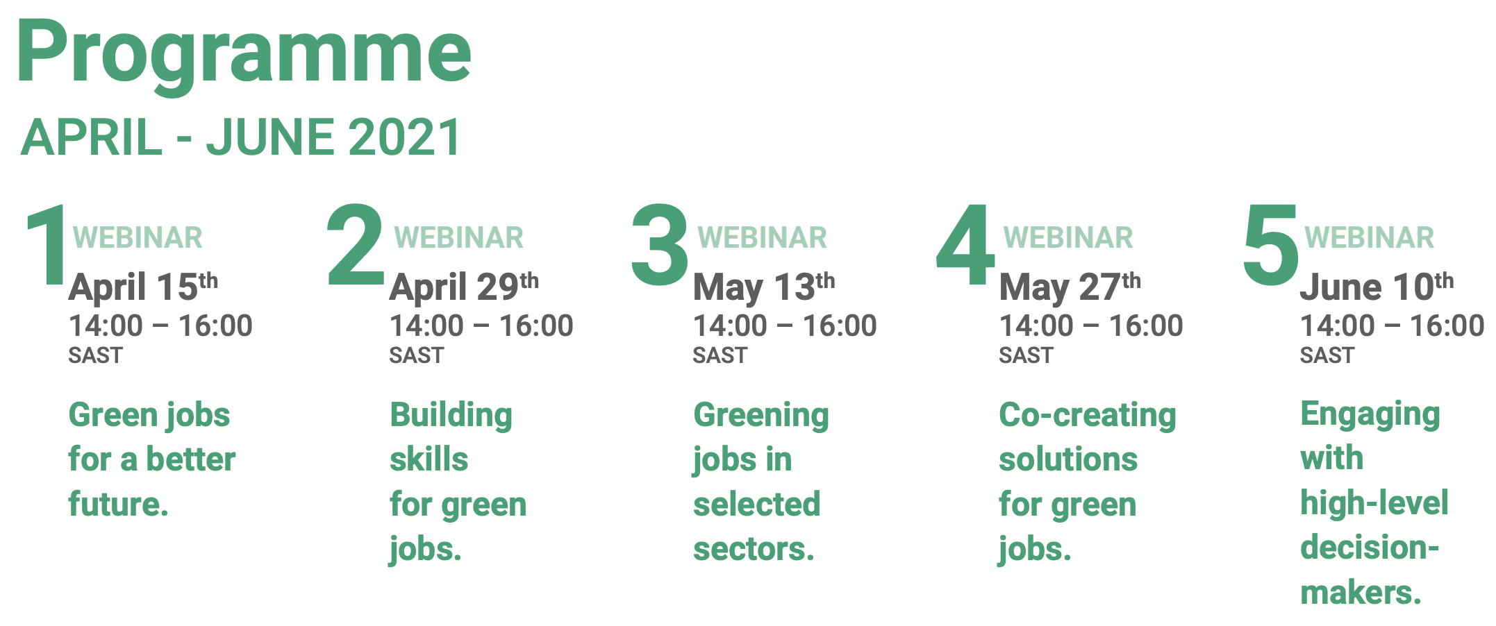 Green jobs for a better future