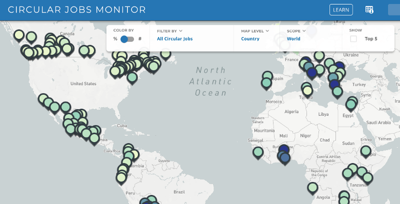 Circular jobs monitor by Circle Economy and UNEP