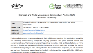 Discussion 3 Summary_Chemicals and Waste Management CoP_28June