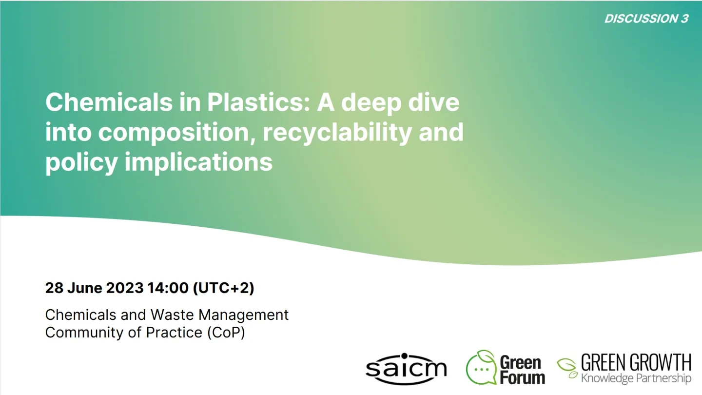 DISCUSSION 3 PRESENTATION - CHEMICALS AND WASTE MANAGEMENT COP